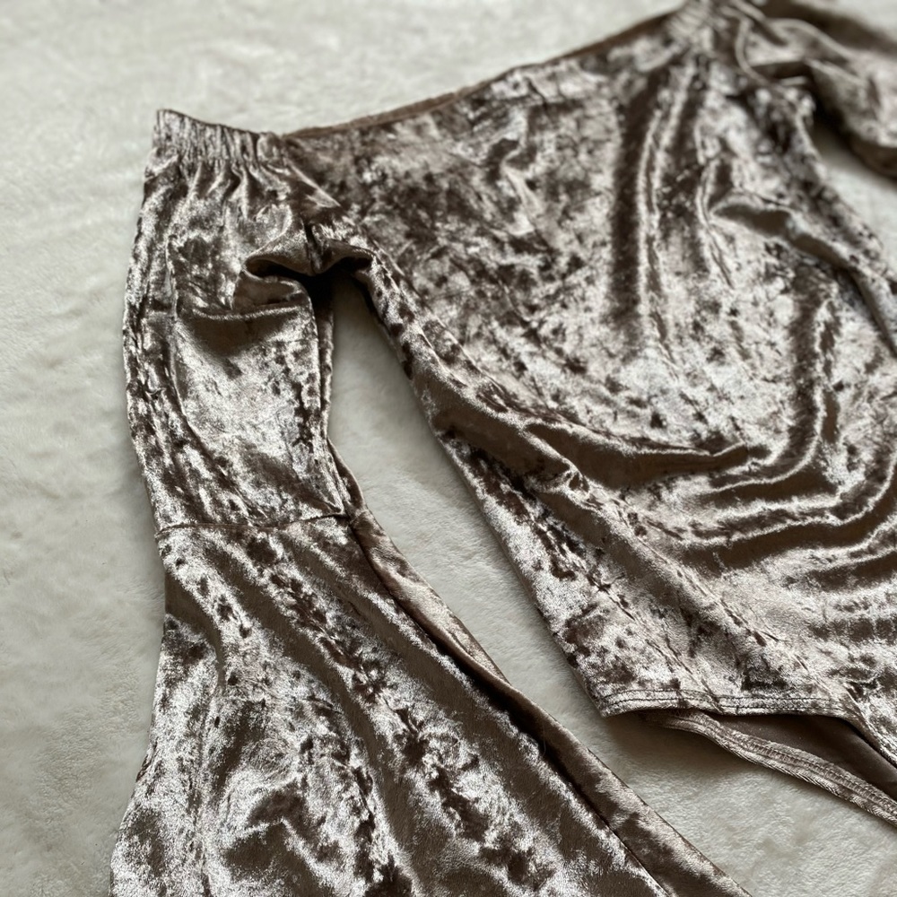 NWOT Crushed Velvet Bodysuit
